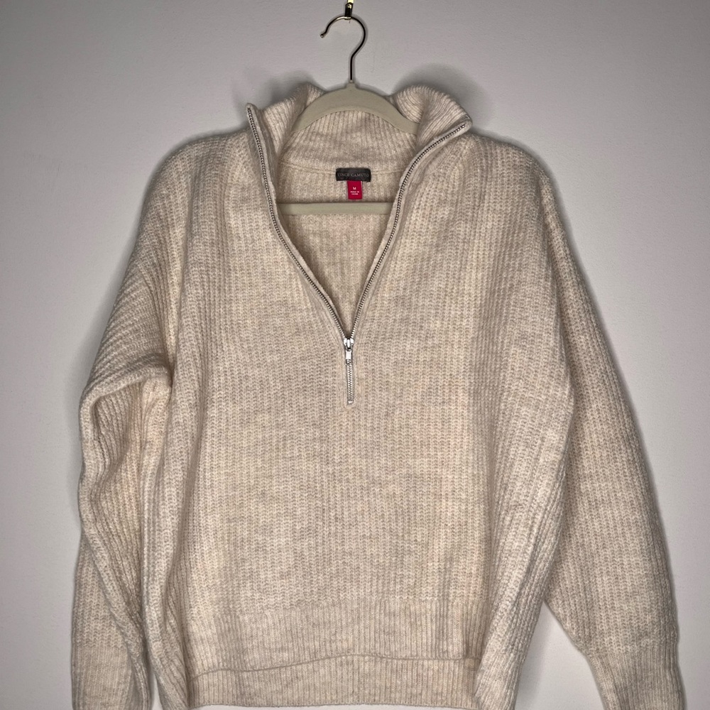 Vince Camuto half zip sweater